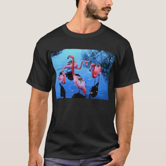 Flamingos Dancing T-shirt (Voorkant)