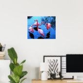 Flamingo's Dansen Poster (Thuiskantoor)