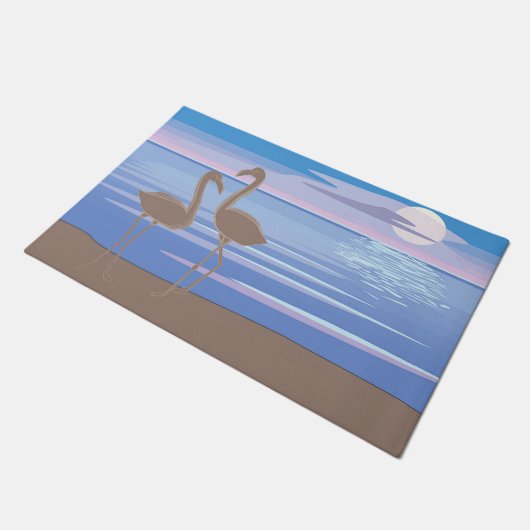 Flamingos Deurmat (Schuin)