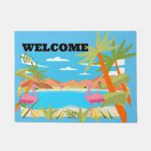 Flamingos Deurmat (Voorkant)