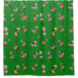 Flamingos Douchegordijn