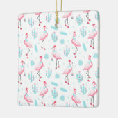 Flamingos en Cactus Keramisch Ornament (Links)