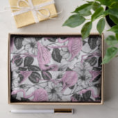 Flamingos en hibiscus bloemen tissuepapier (Geschenk)