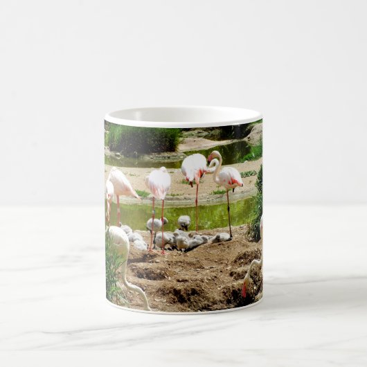 Flamingo's en kuikens koffiemok (Center)