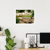 Flamingo's en kuikens poster (Thuiskantoor)