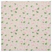 Flamingos en Palm Trees Stof (Swatch)