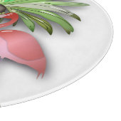 Flamingos en palmbomen snijplank (Hoek)