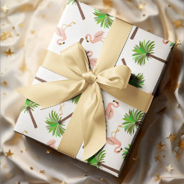 Flamingos en palmbomen tissuepapier