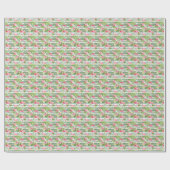 Flamingos en Stripes Cadeaupapier (Vlak)