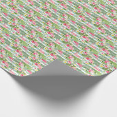Flamingos en Stripes Cadeaupapier (Hoek)