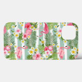 Flamingos en Stripes Case-Mate iPhone Case (Achterkant (horizontaal))