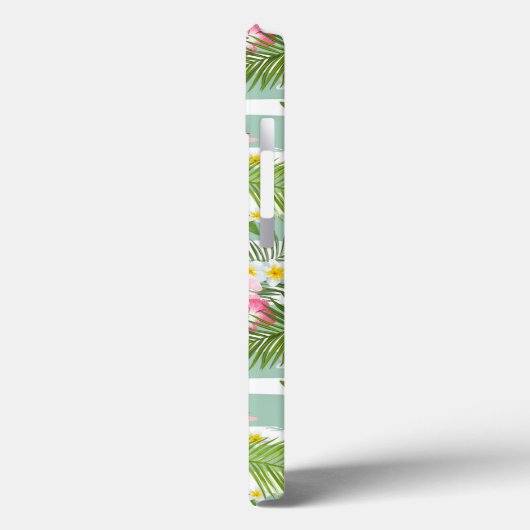 Flamingos en Stripes Case-Mate iPhone Case (Achterkant / Links)