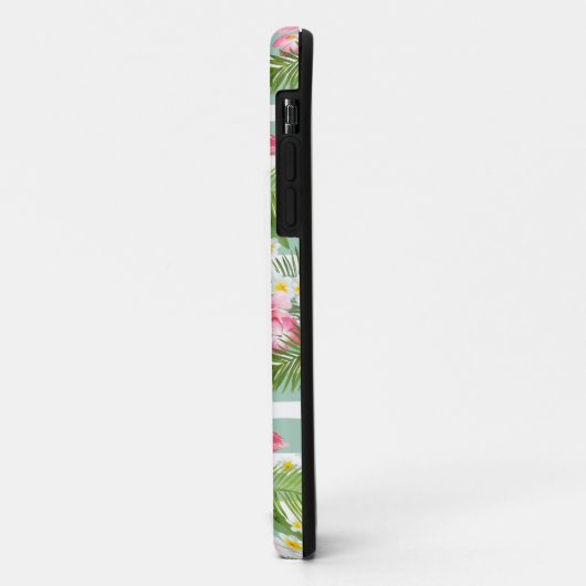 Flamingos en Stripes Case-Mate iPhone Case (Achterkant/links)