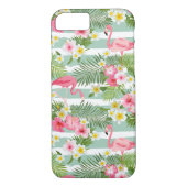 Flamingos en Stripes Case-Mate iPhone Case (Achterkant)