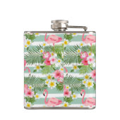 Flamingos en Stripes Heupfles (Achterkant)