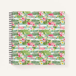 Flamingos en Stripes Notitieboek