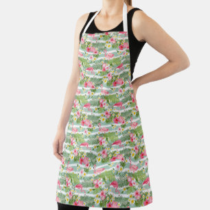 Flamingos en Stripes Schort