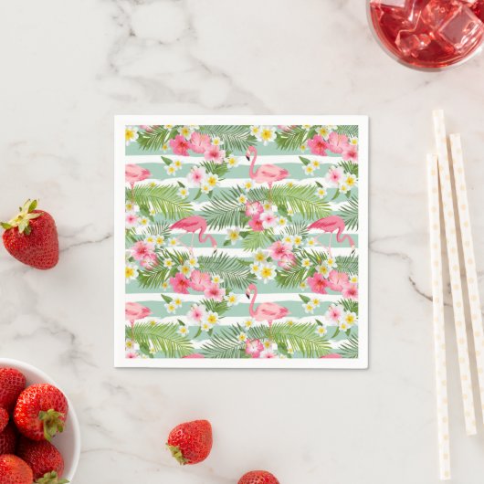 Flamingos en Stripes Servet (Insitu)