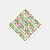 Flamingos en Stripes Servet (Hoek)