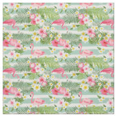 Flamingos en Stripes Stof (Swatch)