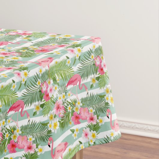Flamingos en Stripes Tafelkleed (Voorbeeld)