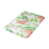 Flamingos en tropische bladeren badmat (Gekanteld)