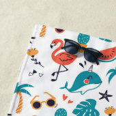 Flamingos en Unicorn Whales Strandlaken (In situ)