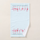 Flamingos en Zeeen sterren Bleek blauw Bad Handdoek (Handdoek)