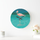 FLAMINGOS FAMINGO ART WALL CLOCK GROTE KLOK (Huis)