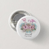 Flamingos Farewell Goodbye Bon Voyage Gift Friends Ronde Button 3,2 Cm (Voorkant /achterkant)