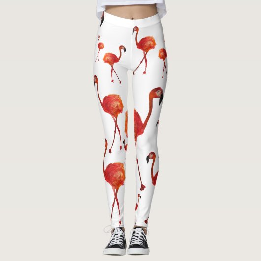 Flamingo's, Flamingo aangepaste Leggings (Voorkant)