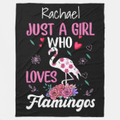 Flamingos Fleece Blanket (Voorkant)