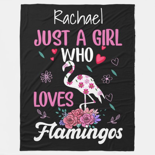 Flamingos Fleece Blanket (Voorkant)