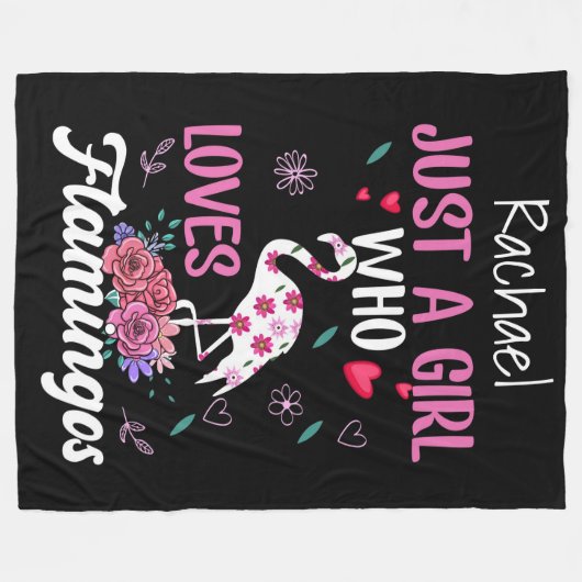 Flamingos Fleece Blanket (Voorkant (Horizontaal))