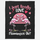 Flamingos Fleece Blanket (Voorkant)