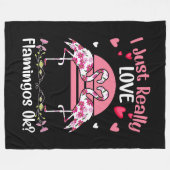 Flamingos Fleece Blanket (Voorkant (Horizontaal))