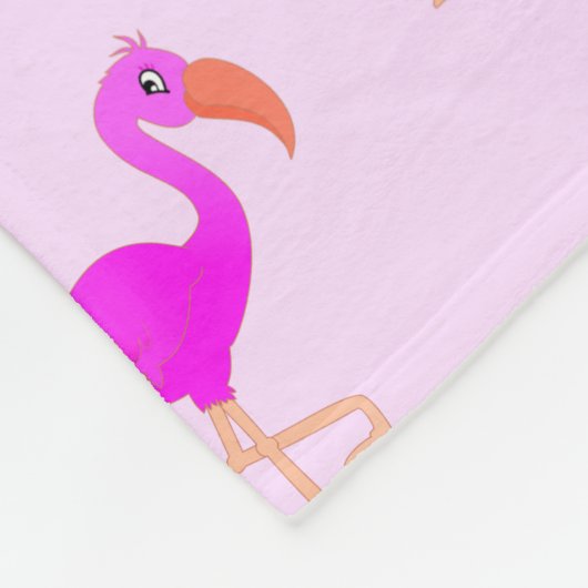 Flamingos Fleece Blanket - Happy (Hoek)