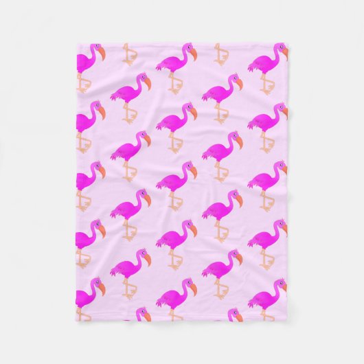 Flamingos Fleece Blanket - Happy (Voorkant)