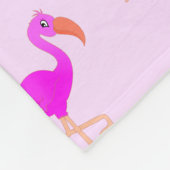 Flamingos Fleece Blanket - Happy Deken (Hoek)