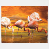 FLAMINGOS FLEECE DEKEN (Voorkant (Horizontaal))