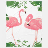 Flamingos Fleece Deken (Voorkant)