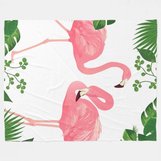 Flamingos Fleece Deken (Voorkant (Horizontaal))