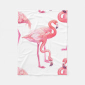 Flamingos Fleece Deken (Voorkant)