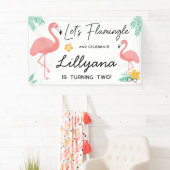 Flamingos & Fun Tropical Birthday Party, elke leef Spandoek (Insitu)