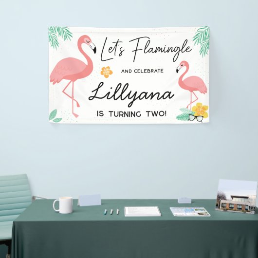 Flamingos & Fun Tropical Birthday Party, elke leef Spandoek (Beurs)