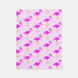 Flamingos - gelukkig fleece deken
