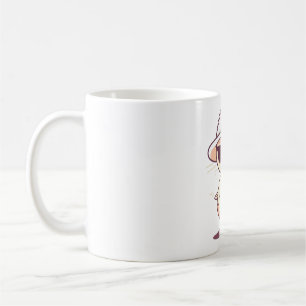 Flamingo's genot: Kawaii-stijl grafisch ontwerp in Koffiemok