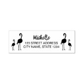 Flamingo's gepersonaliseerde zelfinkkend stempel (Design)