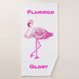 Flamingos Glory Badhanddoek