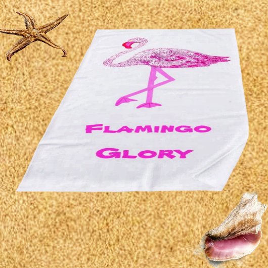Flamingos Glory Beach Towel Strandlaken